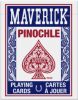Maverick Playing Cards, Pinochle, Regular Index, 1/2 Blue 1/2 Red - 1 gross (144 decks)